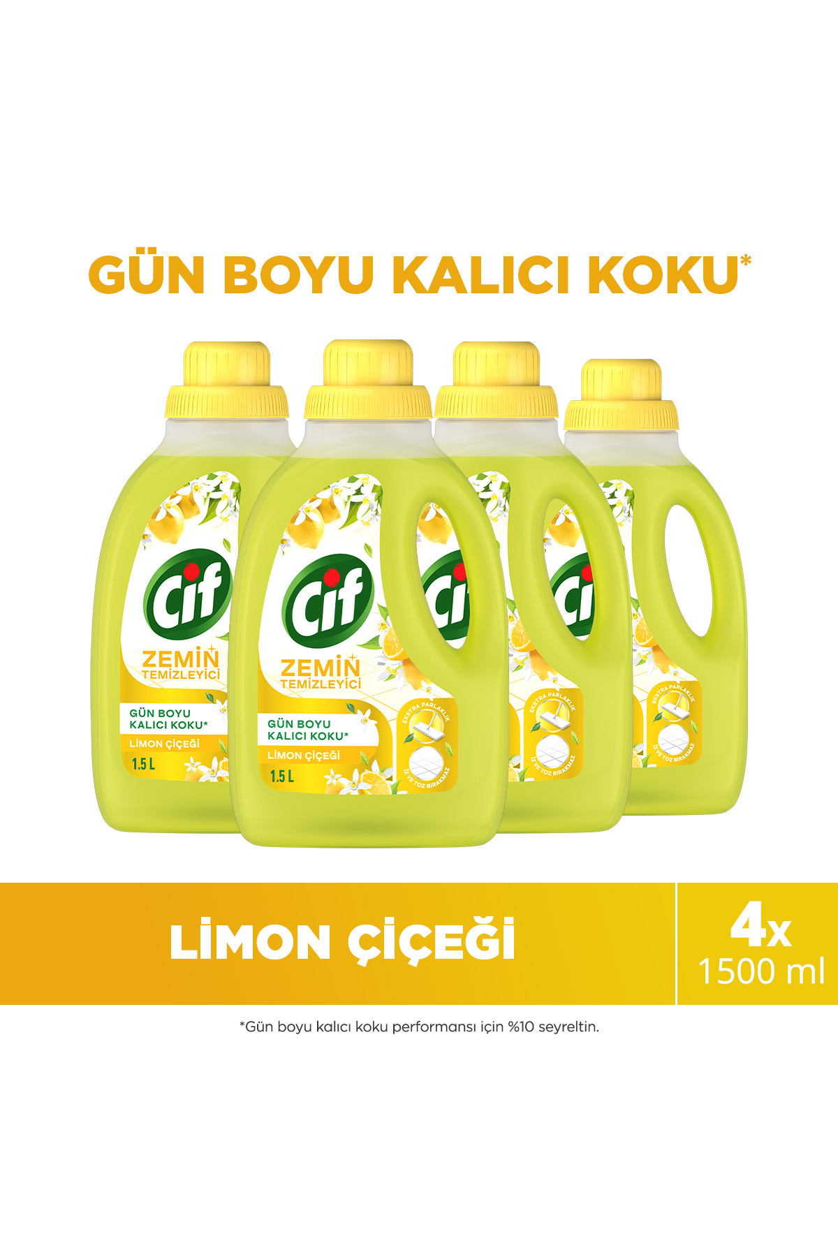 CİF ZEMİN TEMİZLEYİCİ LİMON ÇİCEĞİ 1,5 L