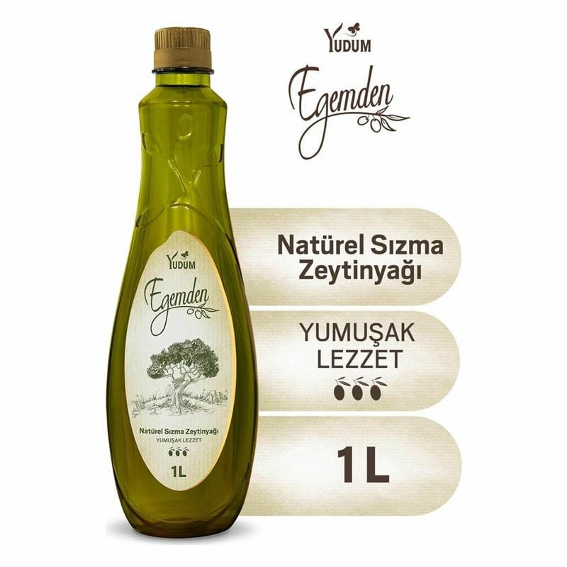 YUDUM EGEMDEN NATUREL SIZMA ZEYTİNYAĞI 1L