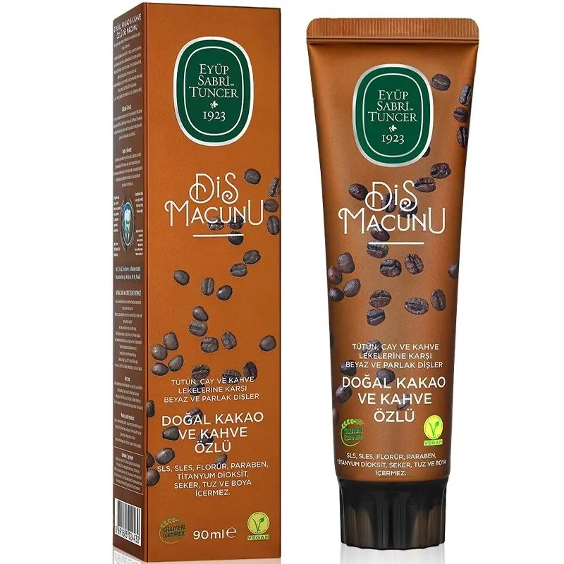 EYÜP SABRİ TUNCER DOĞAL KAKAO VE KAHVE ÖZÜ  DİŞ MACUNU 60 ML
