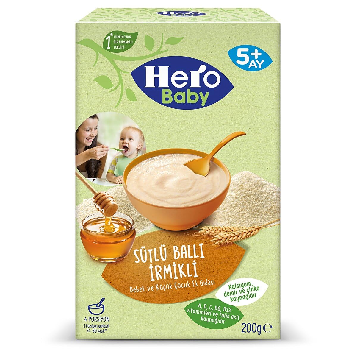 HERO BABY SÜTLÜ BALLI İRMİKLİ 250 GR