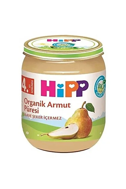 HİPP ORGANİK ARMUT PÜRESİ 4. AY 125 GR