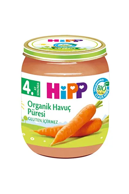HİPP ORGANİK HAVUÇ KAVANOZ MAMA 125 GR