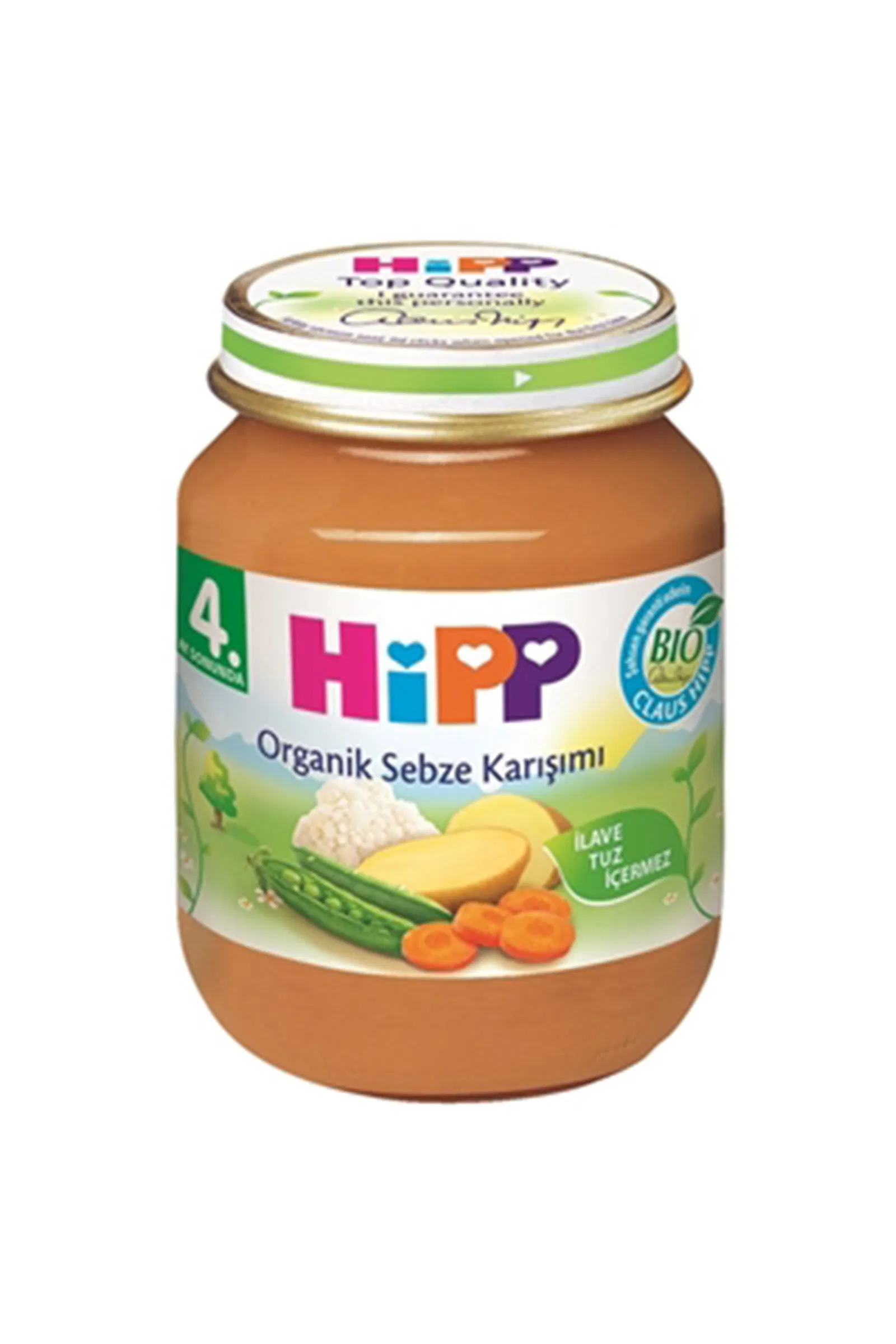 HİPP ORGANİK SEBZE KARIŞIMI  KAVANOZ MAMA 125 GR