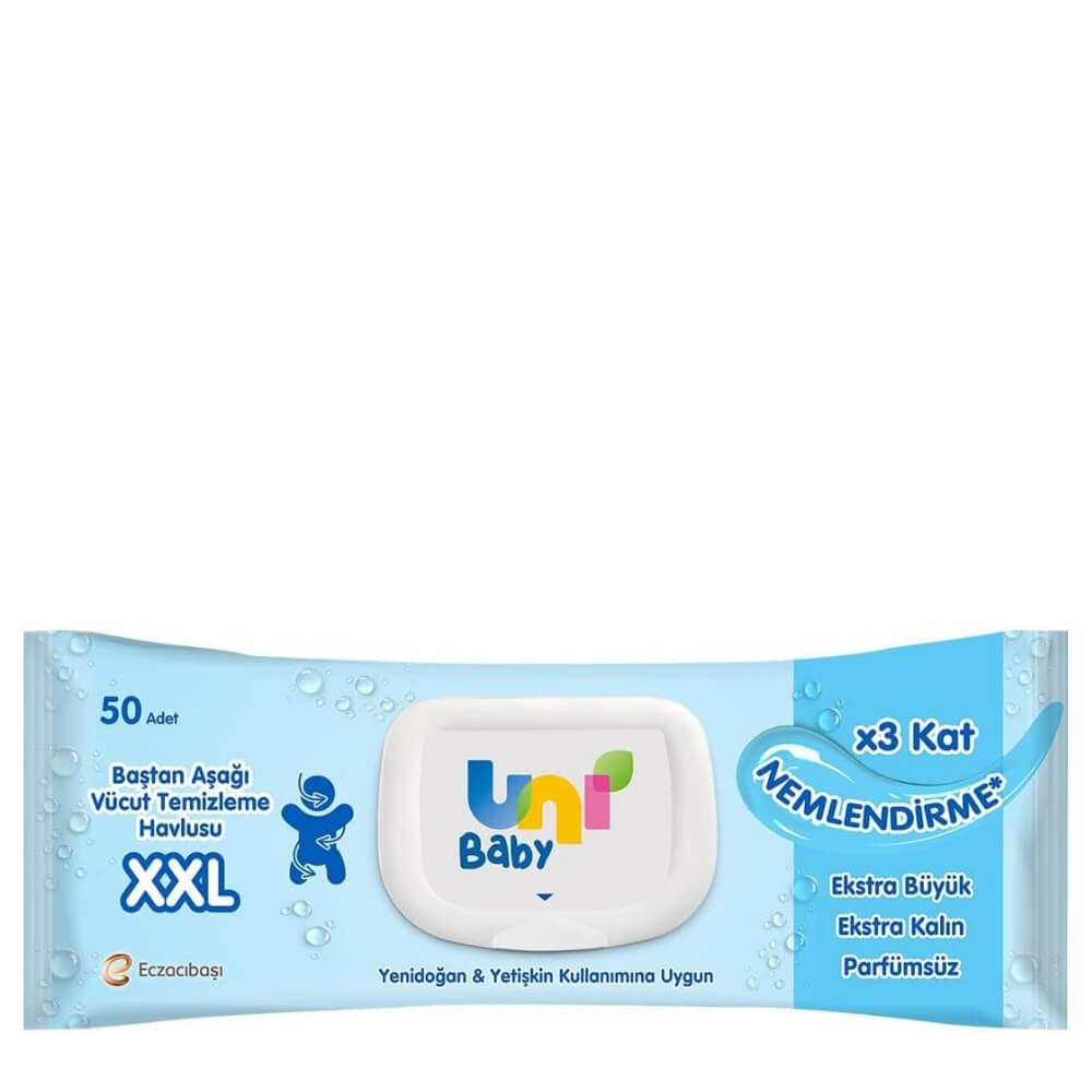 UNI BABY VUCUT TEMİZLEME XXL HAVLU