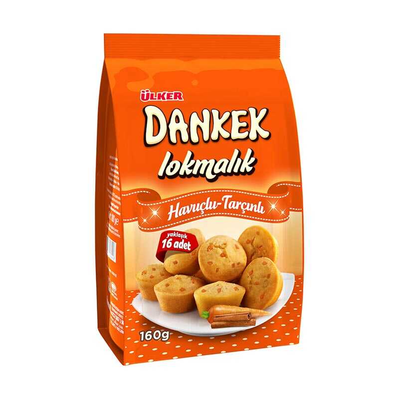 ÜLKER DANKEK LOKMALIK HAVUÇLU TARÇINLI KEK 160 GR
