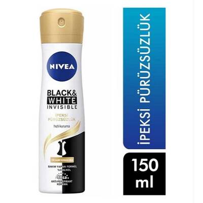 NIVEA BLACK & WHITE İPEKSİ PÜRÜZSÜZLÜK 150 ML