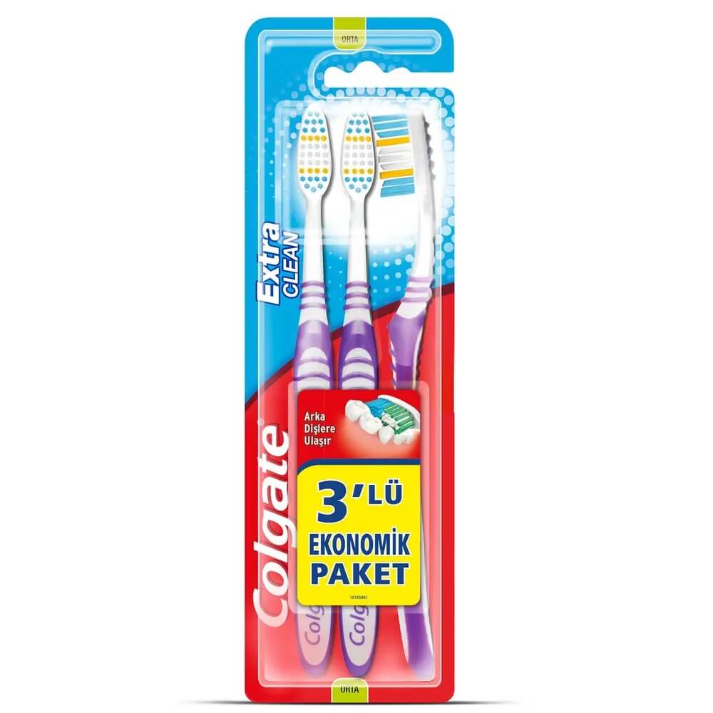 COLGATE EXTRA CLEAN COLORS  3+1 ORTA DİŞ FIRÇASI 