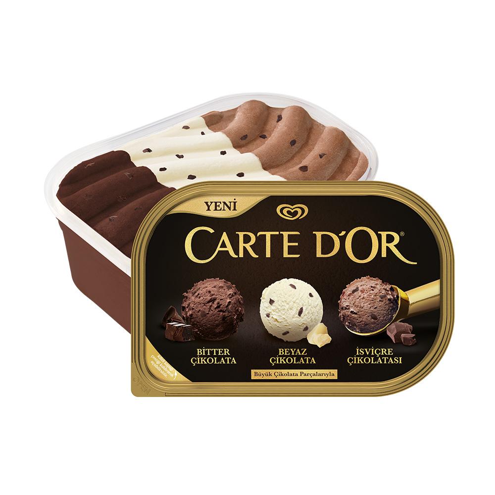 ALGIDA CARTEDOR ÜÇLÜ ÇİKOLATA 850 ML
