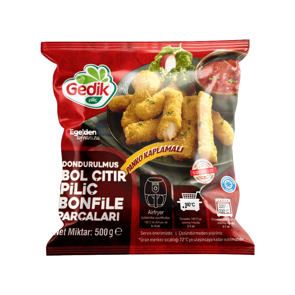 GEDİK PİLİÇ ÇITIR BONFİLE PARÇALARI 500 GR
