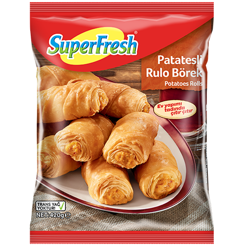 SUPERFRESH PATATESLİ RULO BÖREK 420 GR