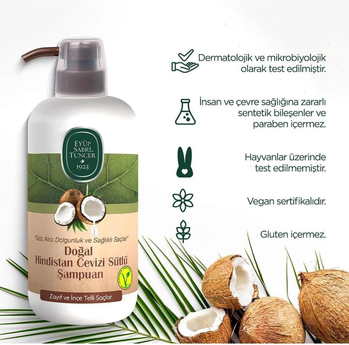 EYÜP SABRİ TUNCER HİNDİSTAN CEVİZİ SÜTLÜ  DUŞ JELİ 600 ML