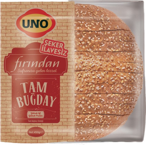 UNO TAM BUĞDAY TAVA EKMEĞİ 450 GR