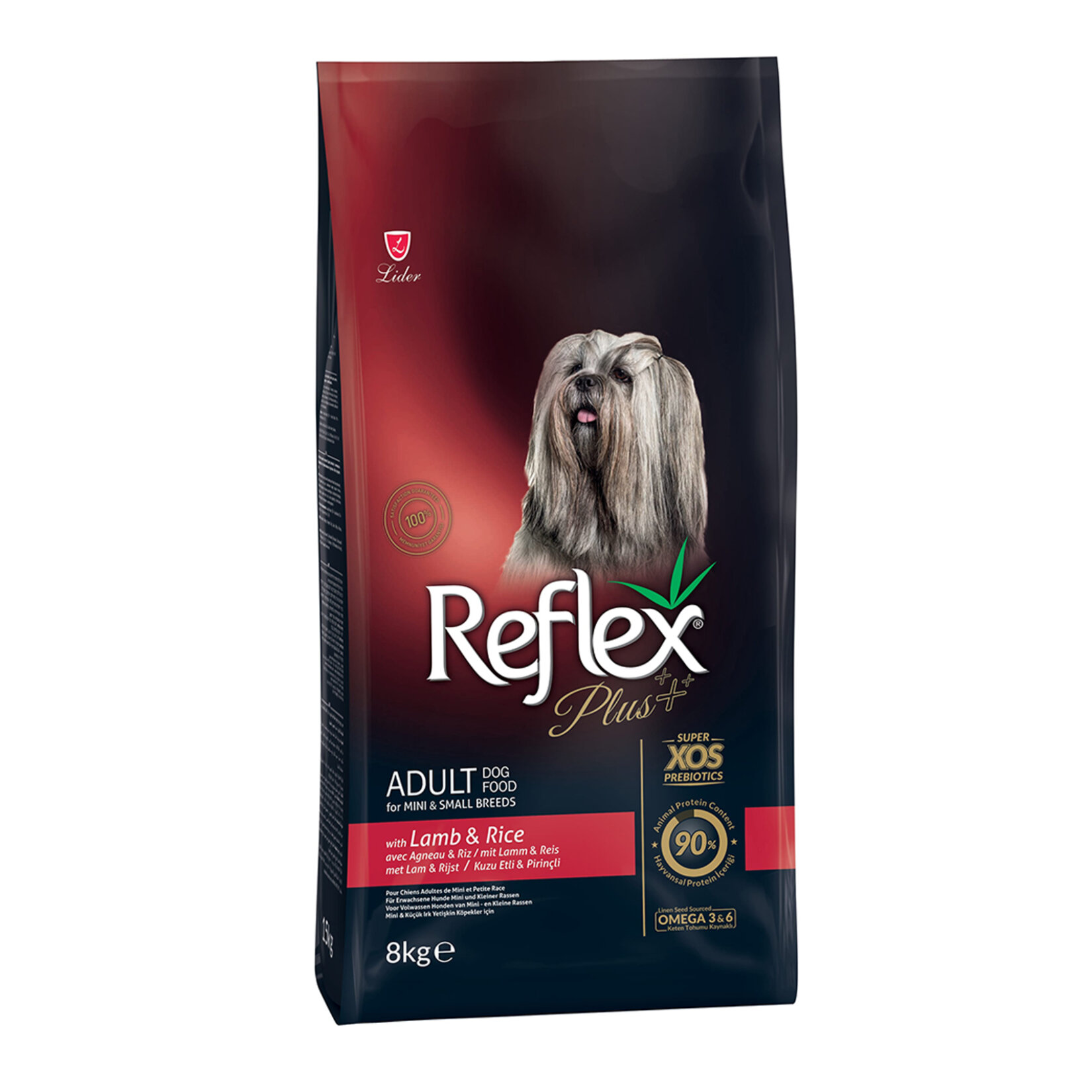 REFLEX PLUS KUZU PİRİNÇ  KÜÇÜK IRK KÖPEĞİ MAMASI 8 KG