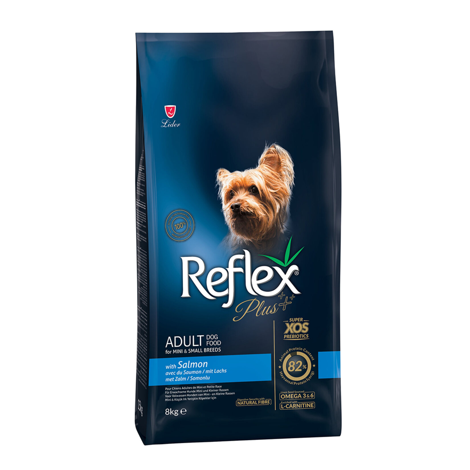 REFLEX PLUS SOMONLU KÜÇÜK KÖPEK MAMASI 8 KG