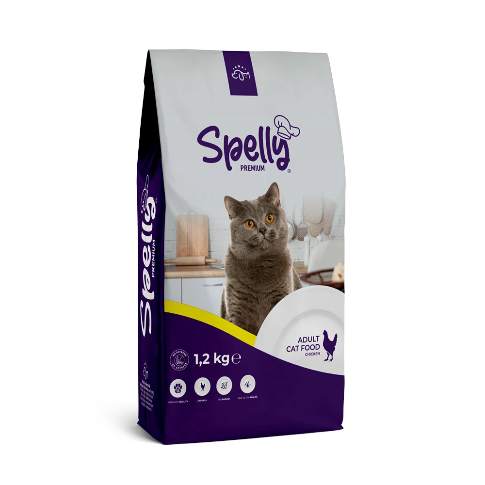 SPELLY TAVUKLU KEDİ MAMASI 1,2 KG