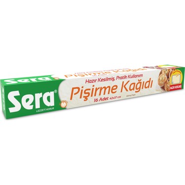 SERA HAZIR KESİLMİŞ PİŞİRME KAĞIDI 16 ADET