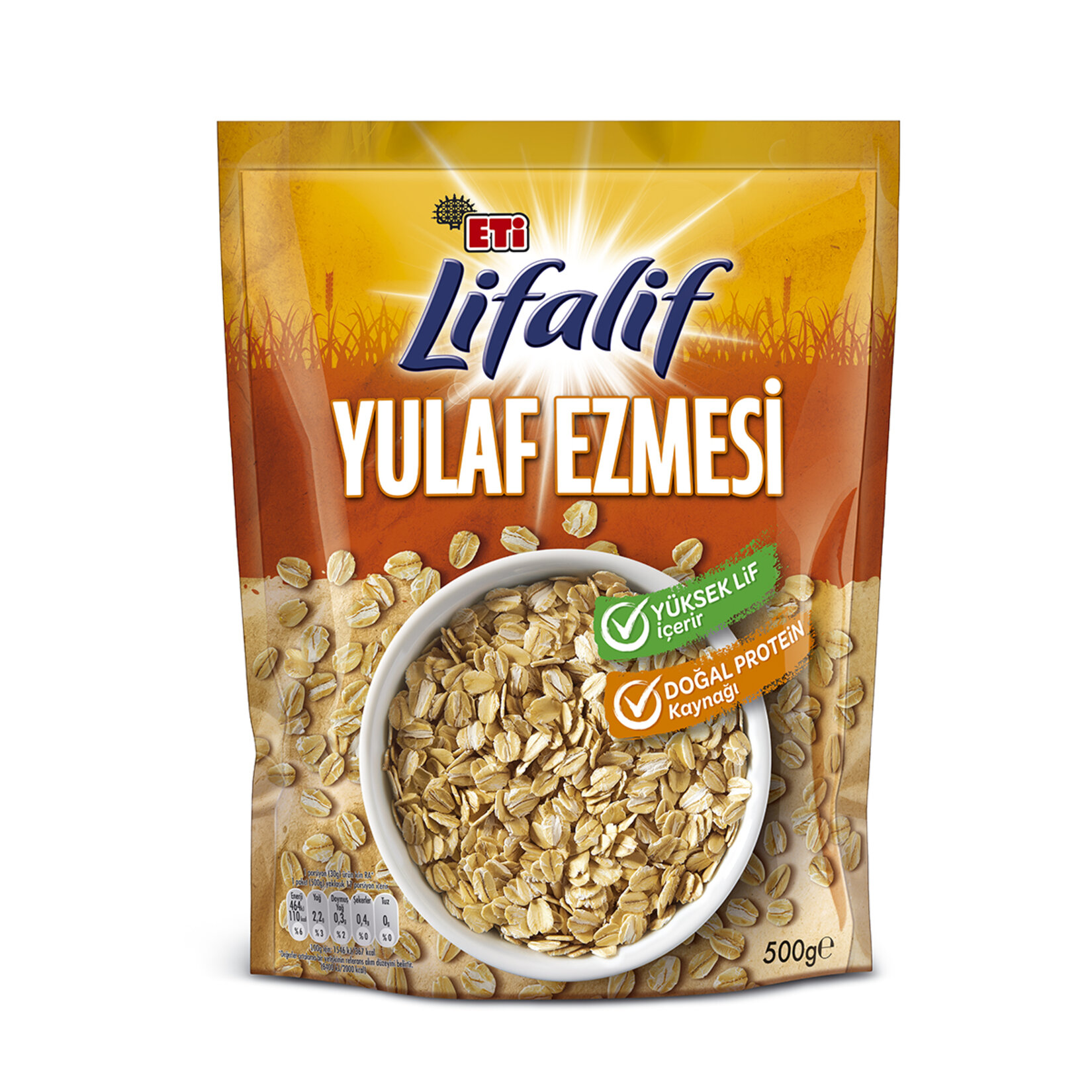 ETİ LİFALİF YULAF EZMESİ 500 GR
