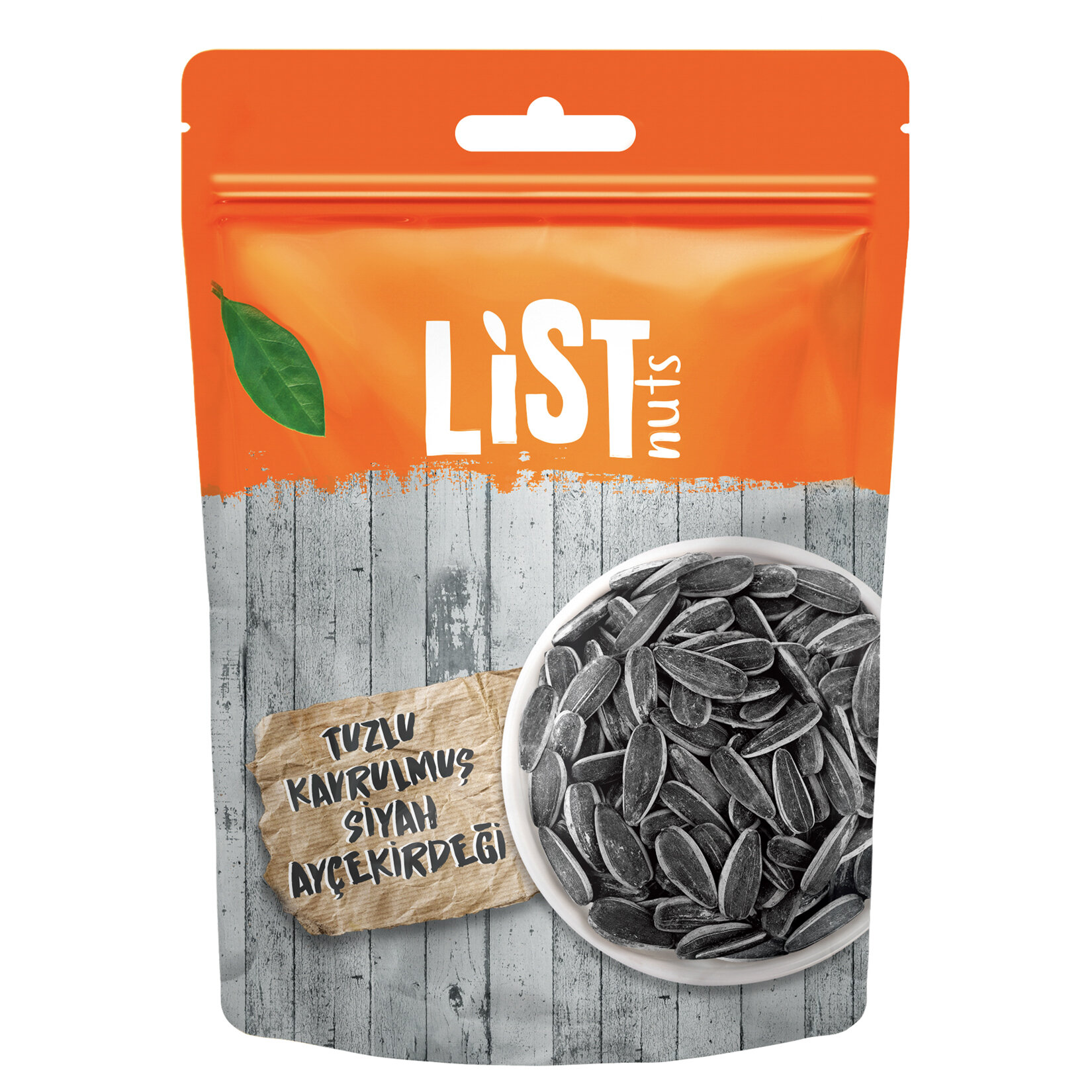 LIST NUTS TUZLU KAVRULMUŞ SİYAH ÇEKİRDEK 150 GR