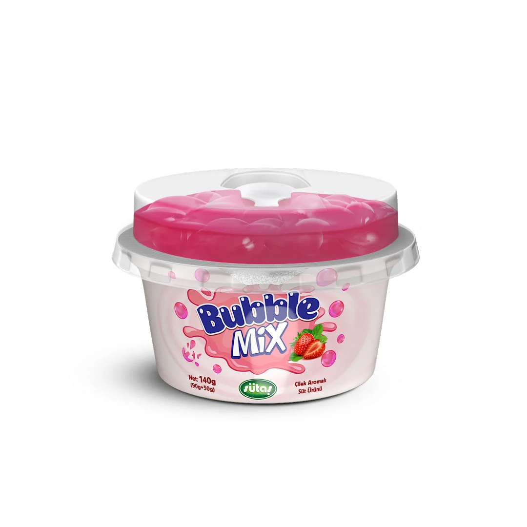 SÜTAŞ BUBBLE MİX ÇİLEK AROMALI YOĞURT  140 GR