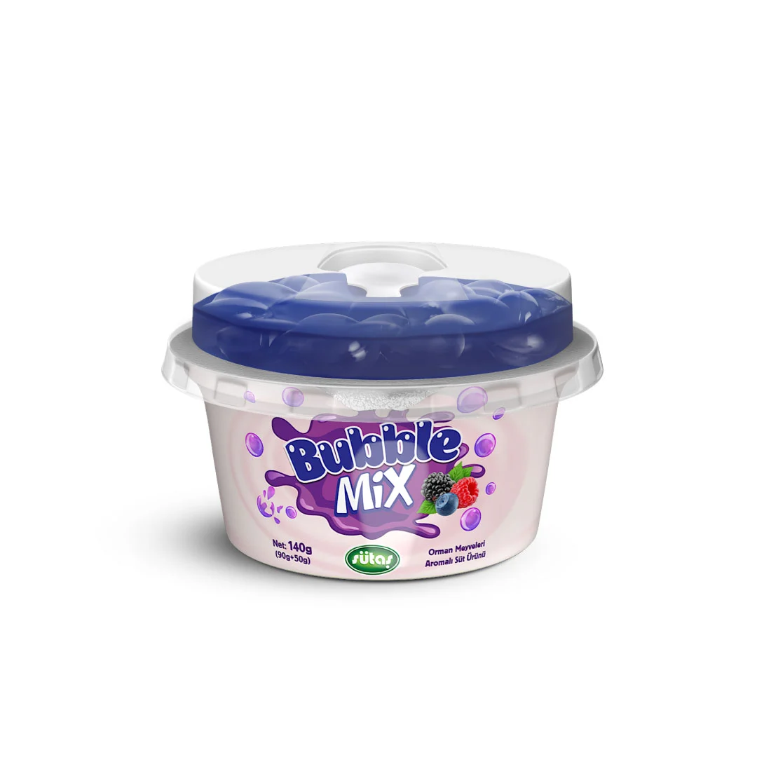 SÜTAŞ BUBBLE MİX ORMAN MEYVELİ  AROMALI YOĞURT  140 GR