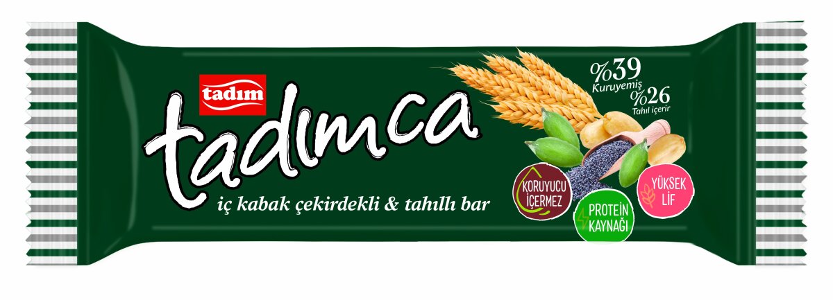 TADIM TADIMCA İÇ KABAK ÇEKİRDEKLİ  & TAHILLI BAR 30 GR