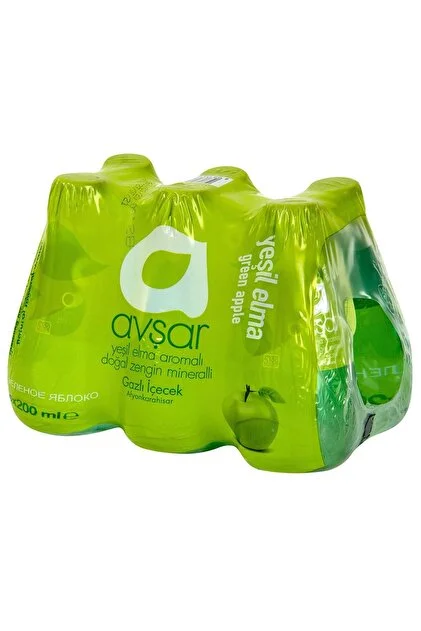 AVŞAR YEŞİL ELMA AROMALI 200*6  ML