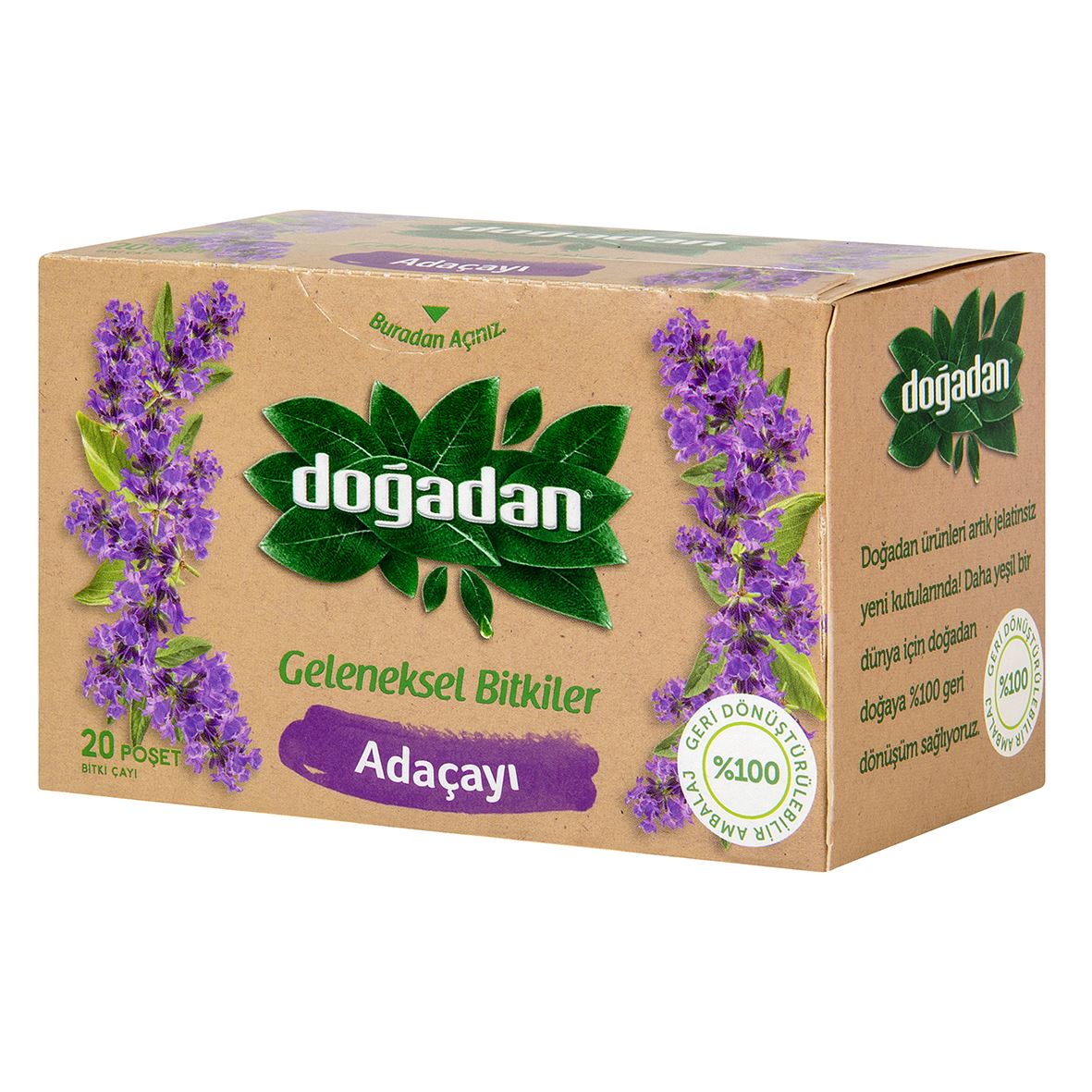 DOĞADAN GELENEKSEL BİTKİLER ADAÇAYI 20 ADET