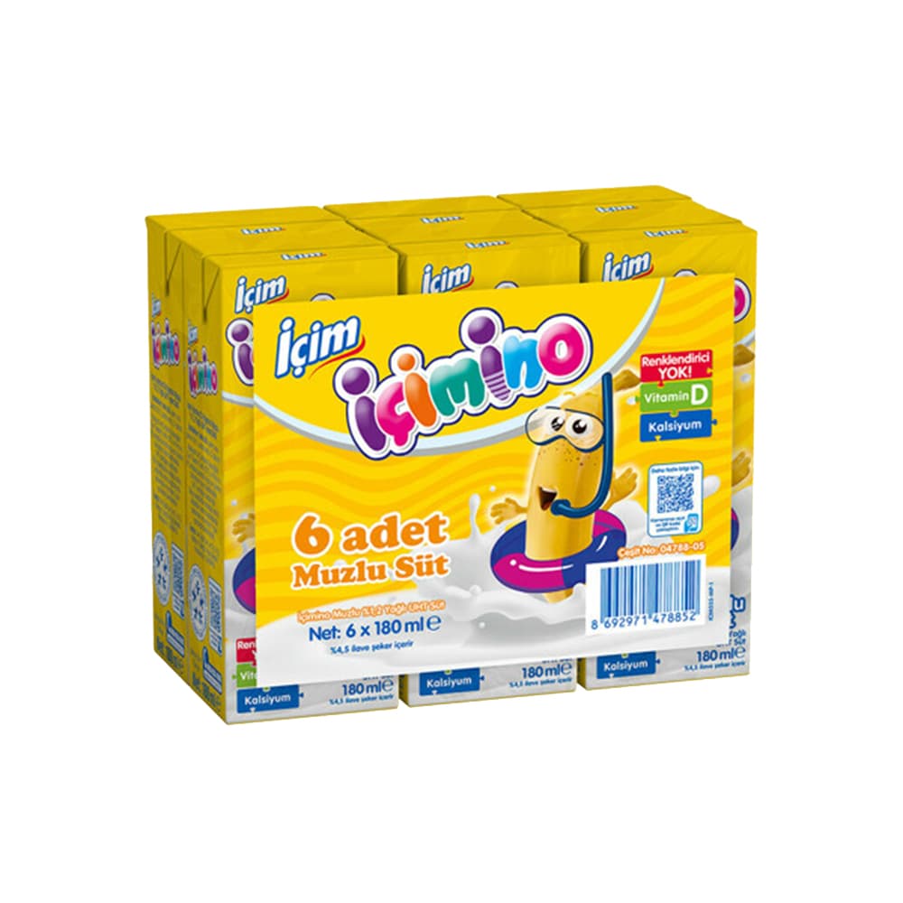 İÇİM İÇİMİNO MUZLU SÜT 180*6 ML