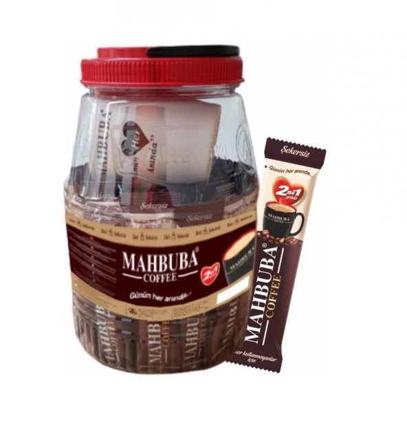 MAHBUBA  COFFEE 2Sİ1 ARADA BARDAK HEDİYELİ 36 LI