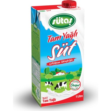 SÜTAŞ TAM YAĞLI SÜT 1 LT