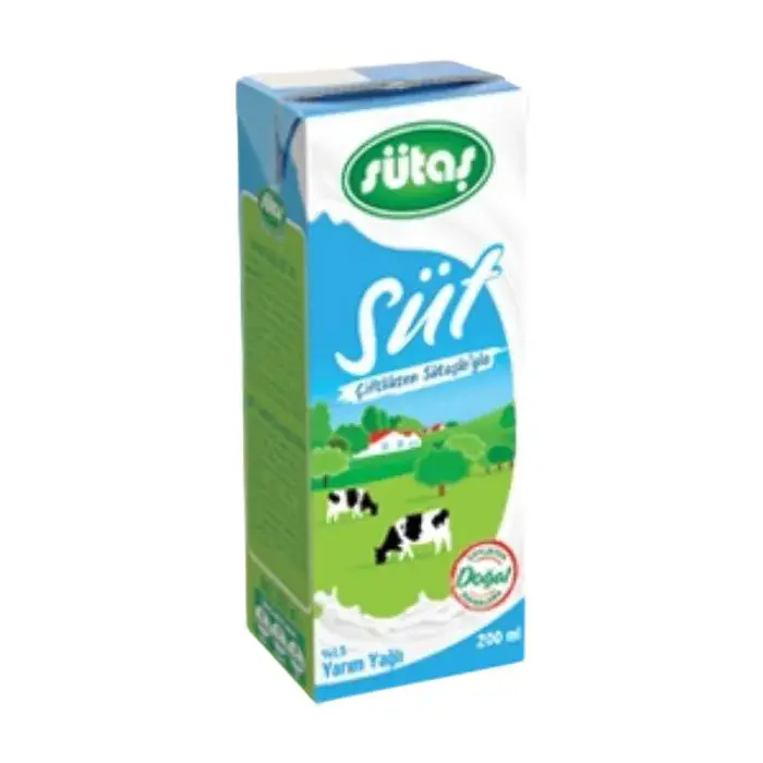 SÜTAŞ YARIM YAĞLI SÜT 200 ML