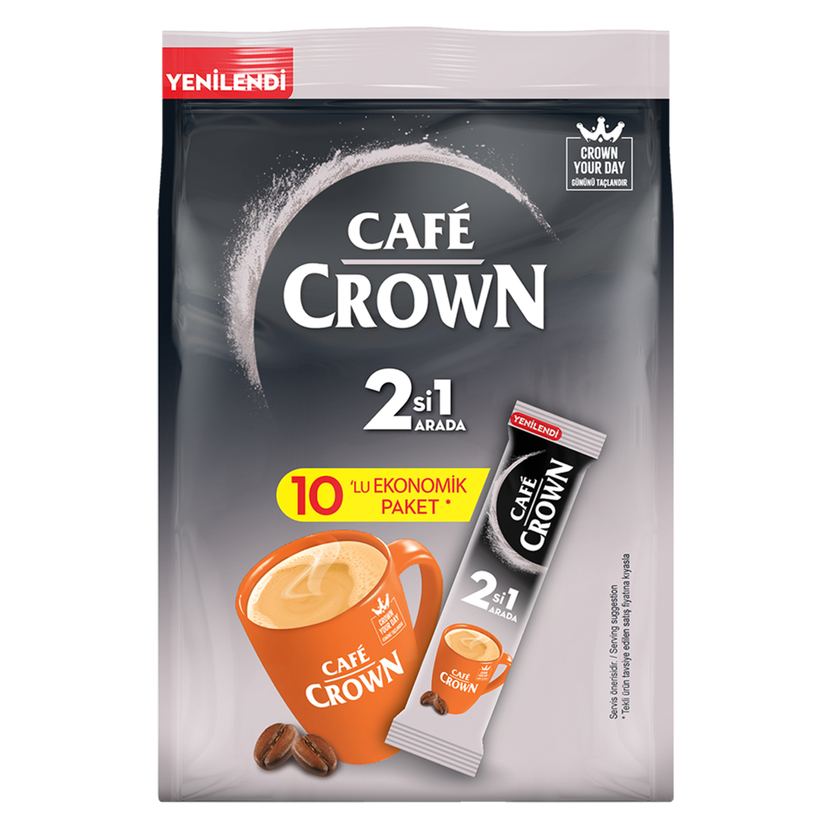 ÜLKER CAFE CROWN 2Sİ1 ARADA 10 ADET