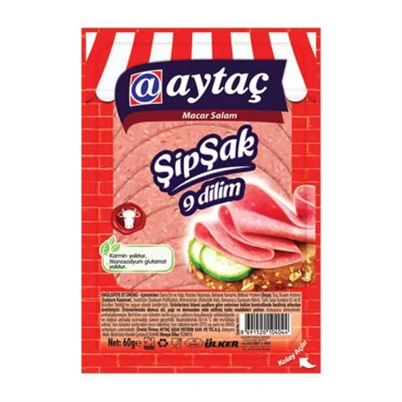 AYTAÇ ŞİPŞAK DANA MACAR SALAM 40 GR