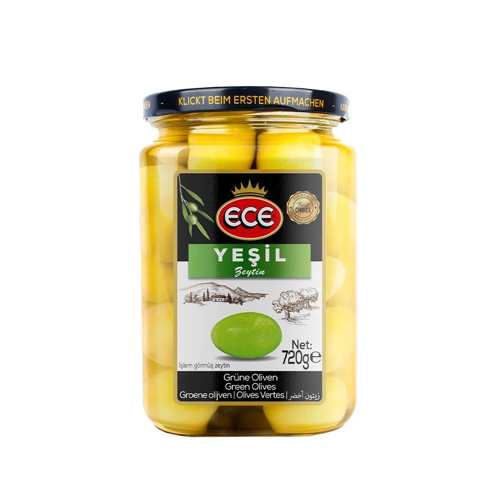 ECE KIRMA YEŞİL ZEYTİN CAM 710 GR (161-80)