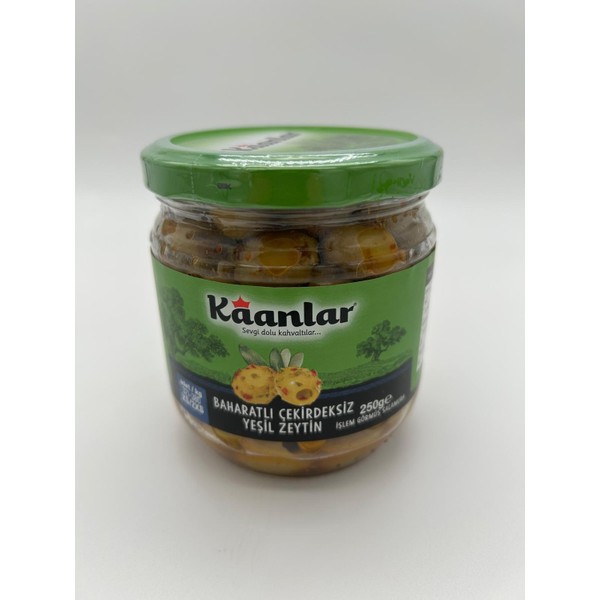 KAANLAR BAHARATLI YEŞİL ZEYTİN 250 GR