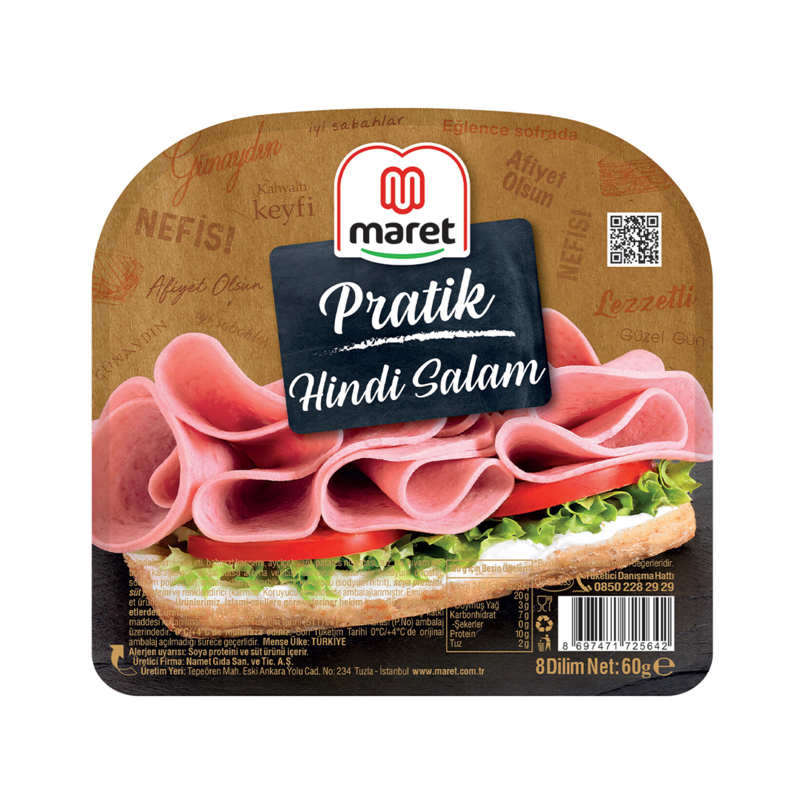 MARET PRATİK HİNDİ SALAM 60 GR