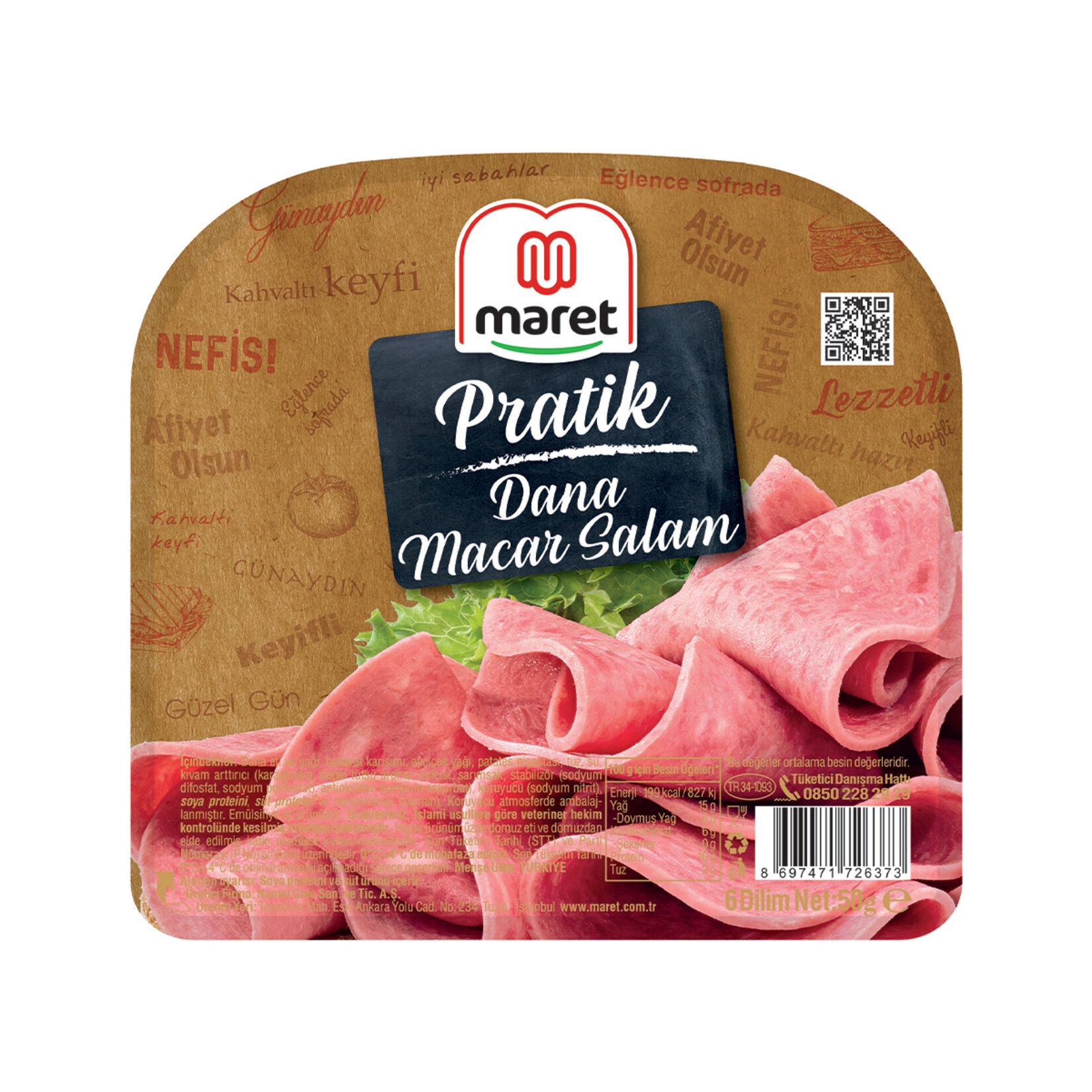 MARET PRATİK MACAR SALAM 50 GR