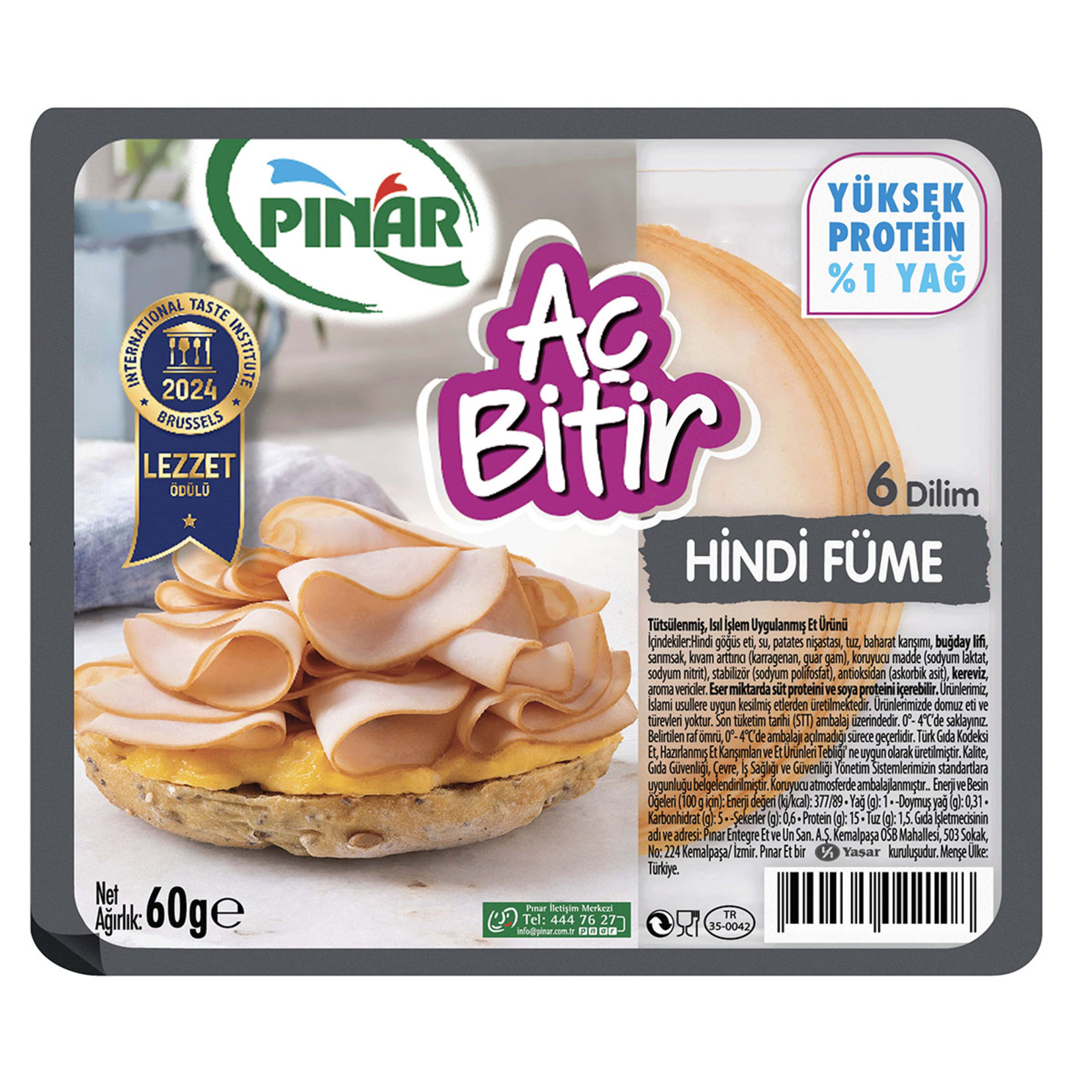 PINAR AÇ BİTİR HİNDİ FÜME  60 GR