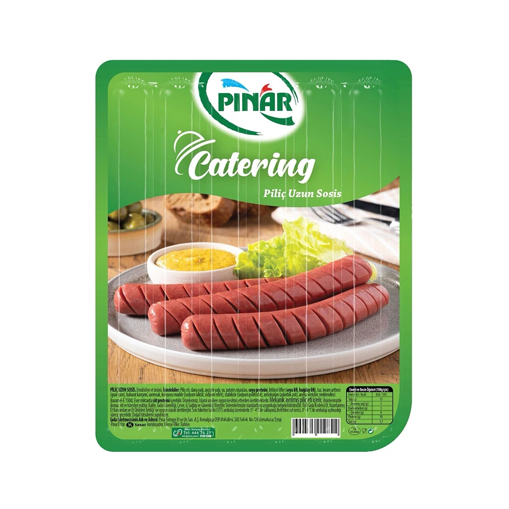 PINAR SOSİS CATERING PİLİÇ UZUN SOSİS 460 GR