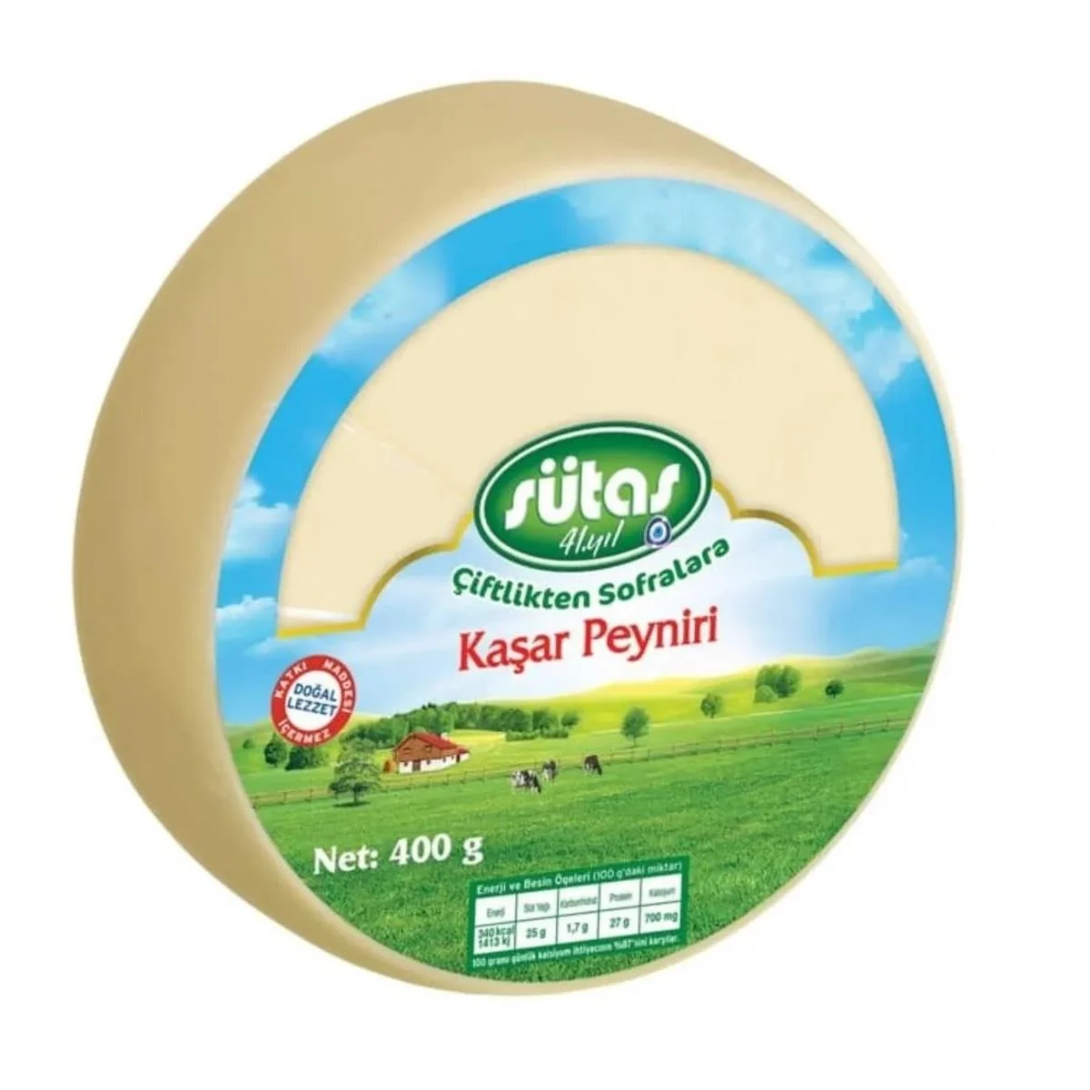 SÜTAŞ KAŞAR PEYNİR 400 GR
