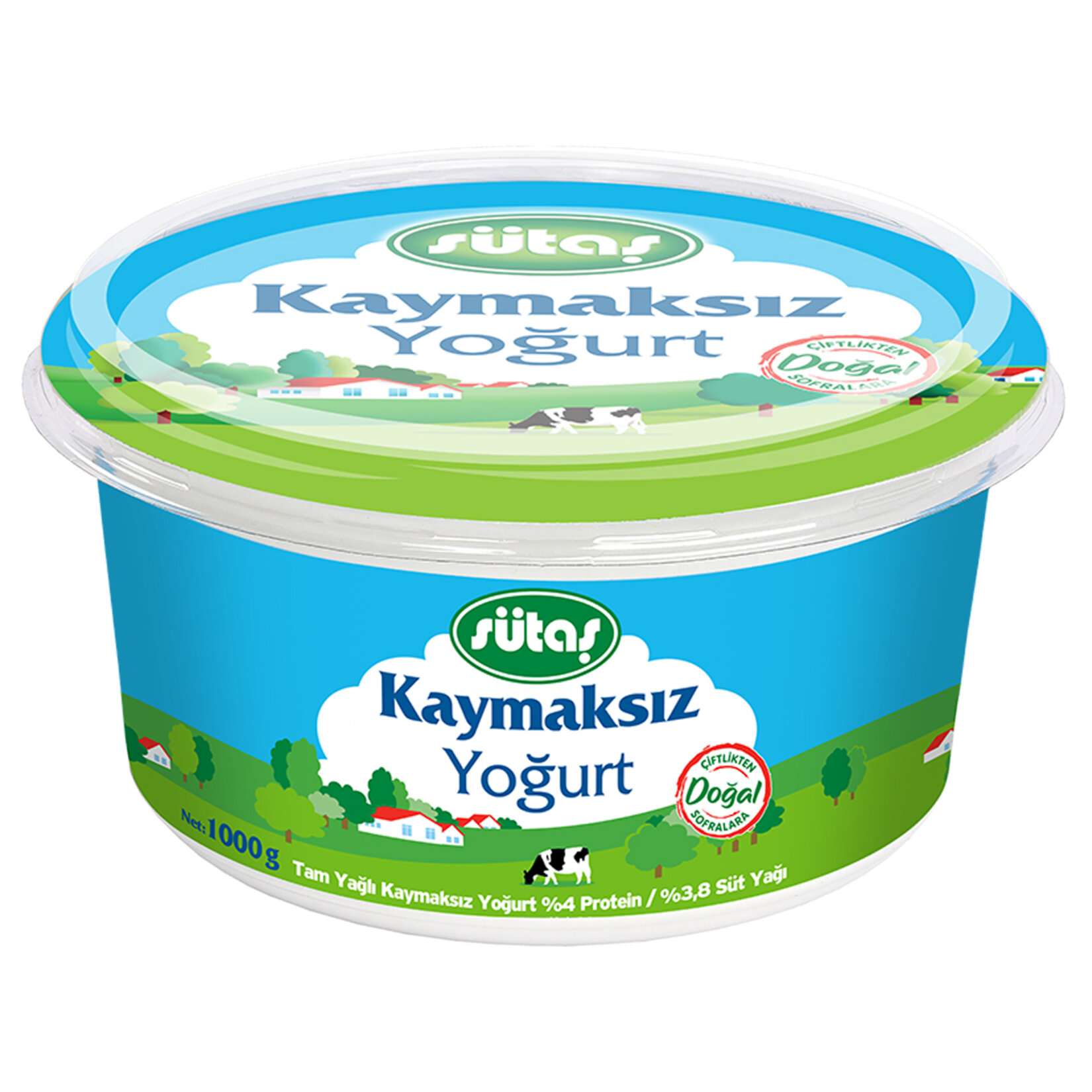 SÜTAŞ KAYMAKSIZ YOĞURT 1000 GR
