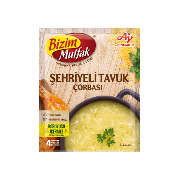 ÜLKER BİZİM MUTFAK ŞEHRİYELİ TAVUK ÇORBASI 58 GR