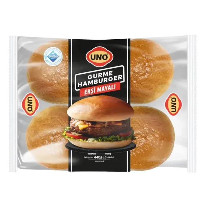 UNO EKŞİ MAYALI GURME HAMBURGER EKMEĞİ 440 GR