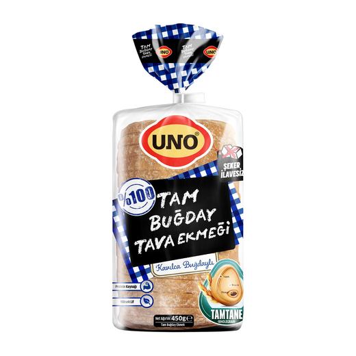 UNO TAM BUĞDAY TAVA EKMEĞİ 450 GR