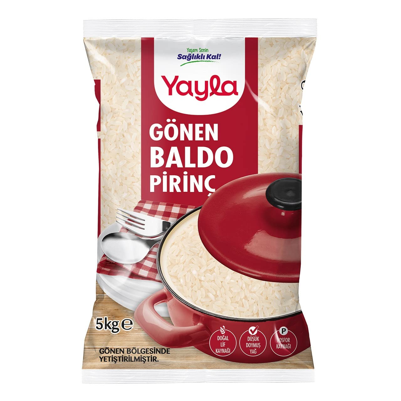 YAYLA GÖNEN BALDO PİRİNÇ 5 KG