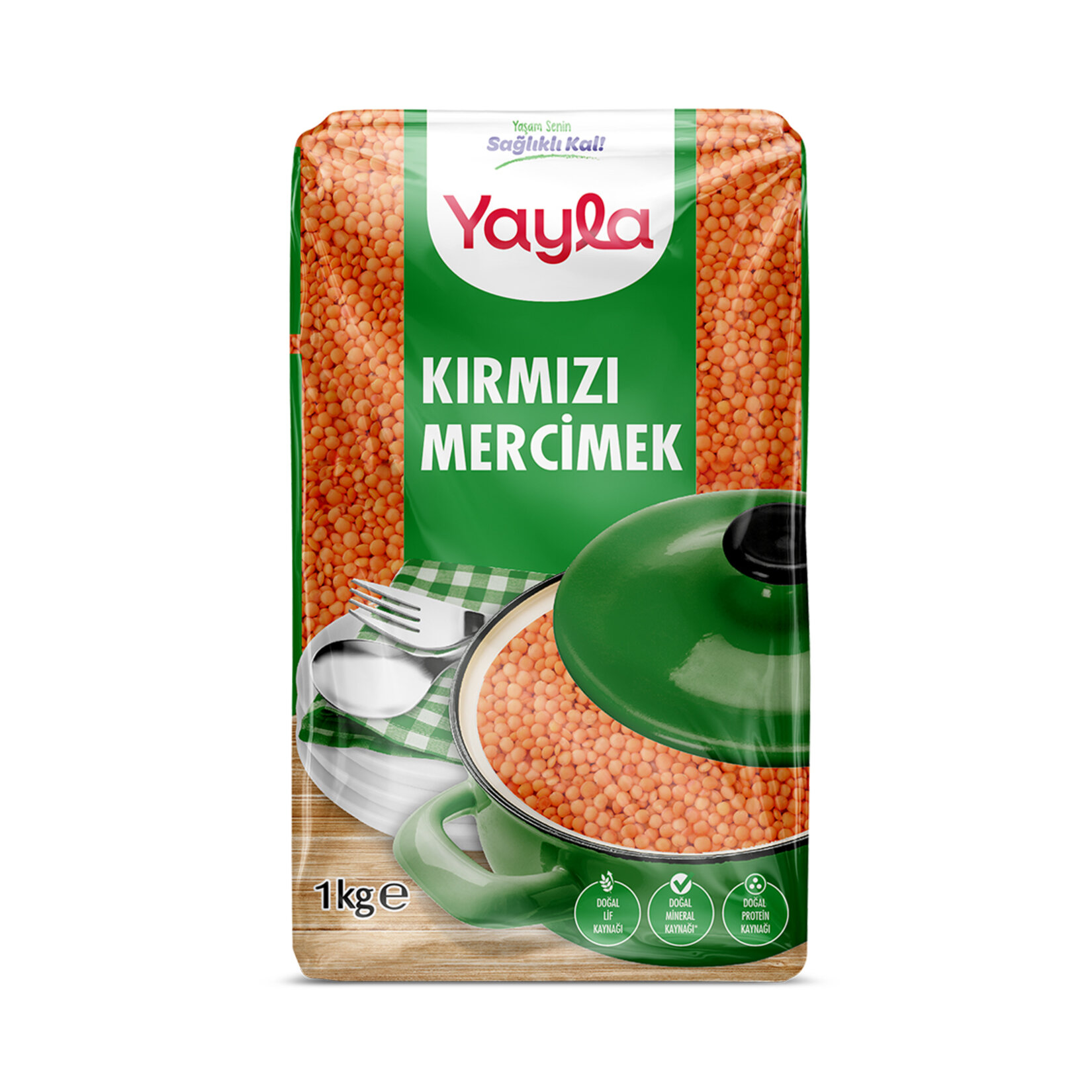 YAYLA KIRMIZI MERCİMEK 1 KG