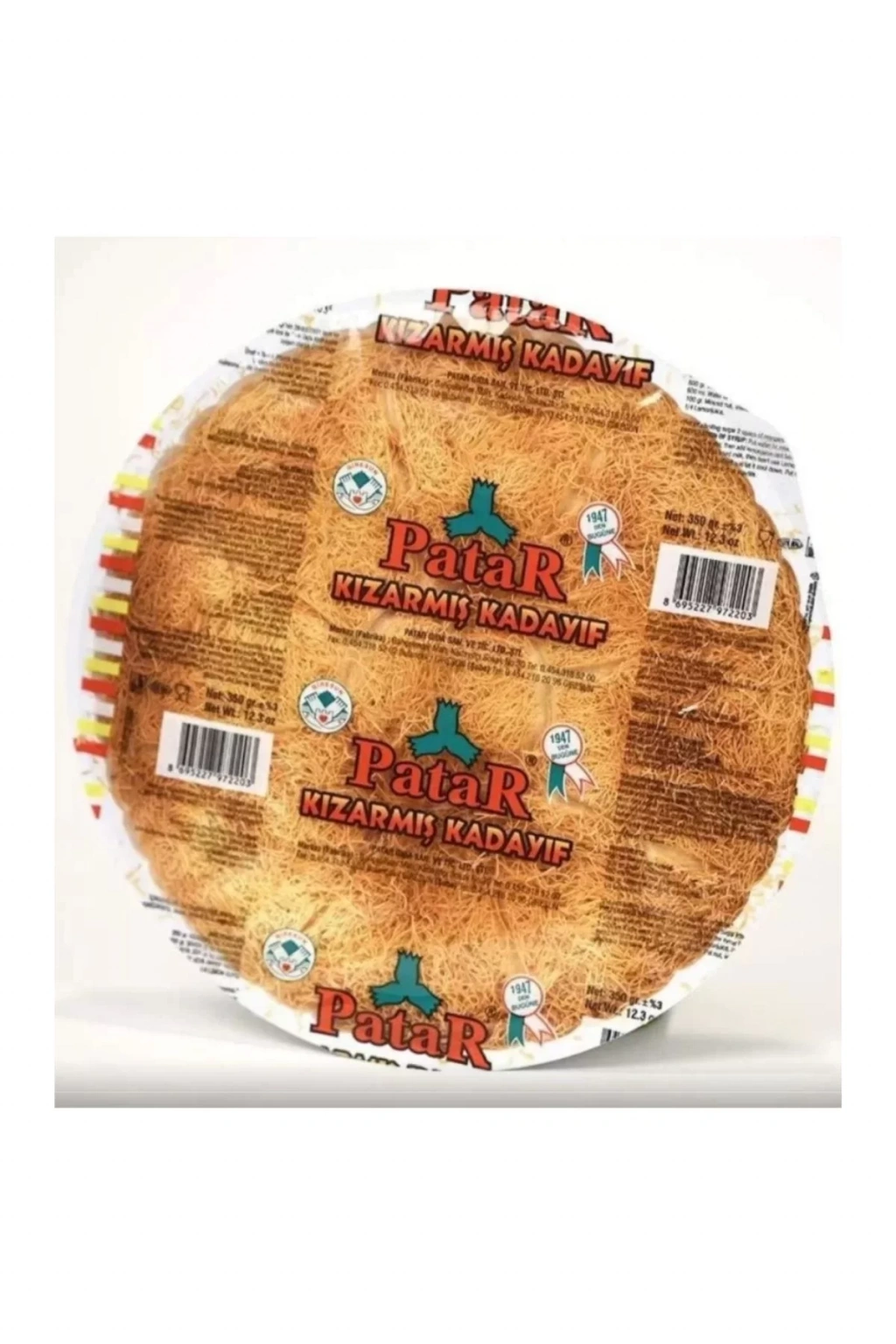 PATAR KIZARMIŞ KADAYIF 350 GR