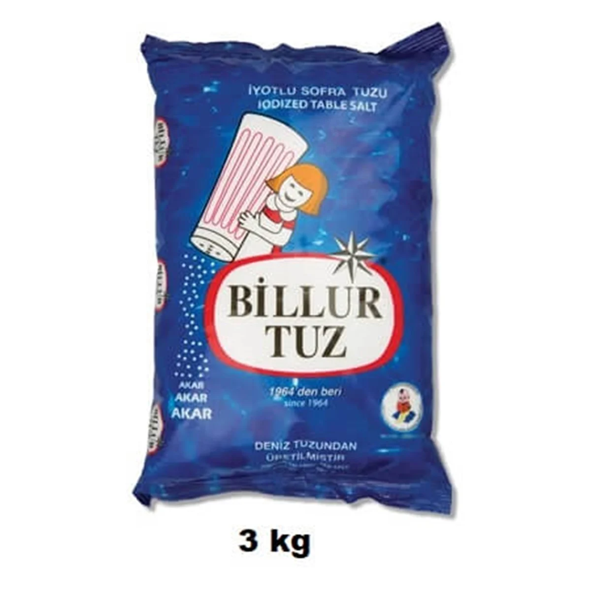 BİLLUR RAFİNE İYOTLU 3000 GR