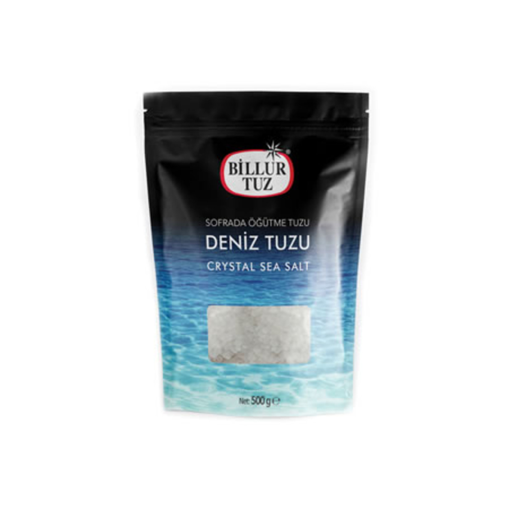 BİLLUR  DOYPACK SOFRA ÖĞÜTME  DENİZ TUZU 500 GR
