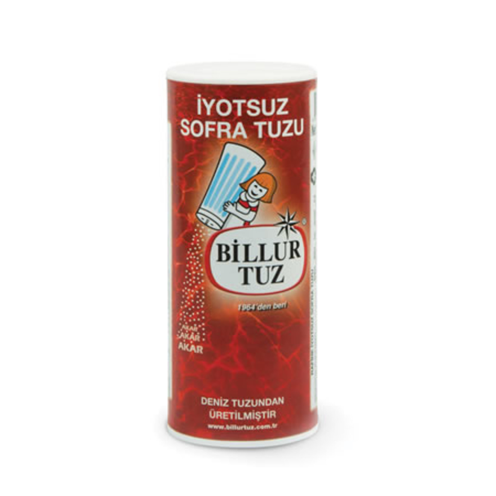 BİLLUR  RAFİNE İYOTSUZ SOFRA TUZU 250 GR